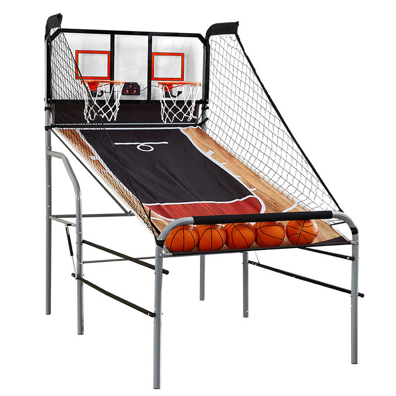 Basketball Arcade Game - Double-Shot Heavy-Duty Foldable Basketball Arcade Machine
