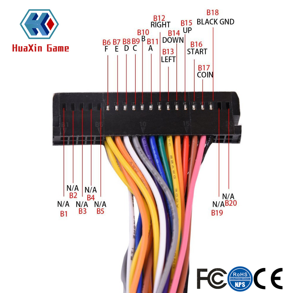 Arcade 40 Pin Cabinet Wire Har - огляд і ціна Arcade Button Pcb