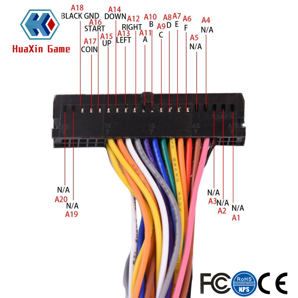 Arcade 40 Pin Cabinet Wire Har - огляд і ціна Arcade Button Pcb